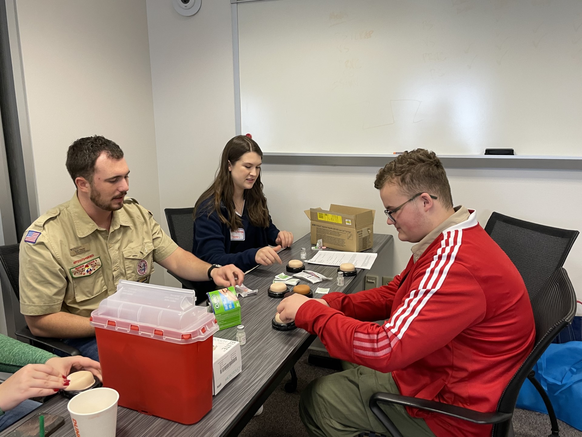 Representatives from the schools of Pharmacy, Medicine, Nursing, Dentistry and Public Health guided Scouts through educational and career pathways, aiming to inspire future healthcare practitioners and improve healthcare literacy.